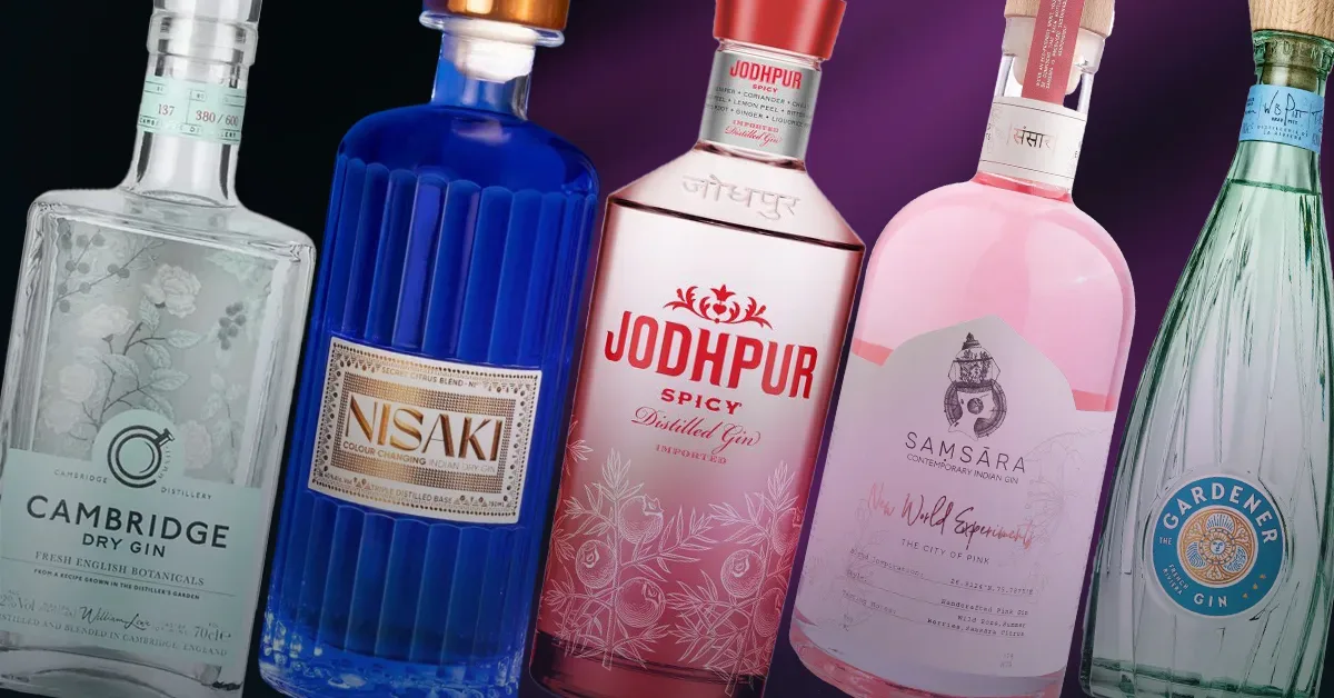 Award winning gins for sangeet cocktail party