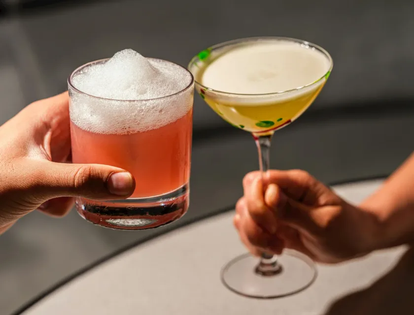 cocktails with egg white