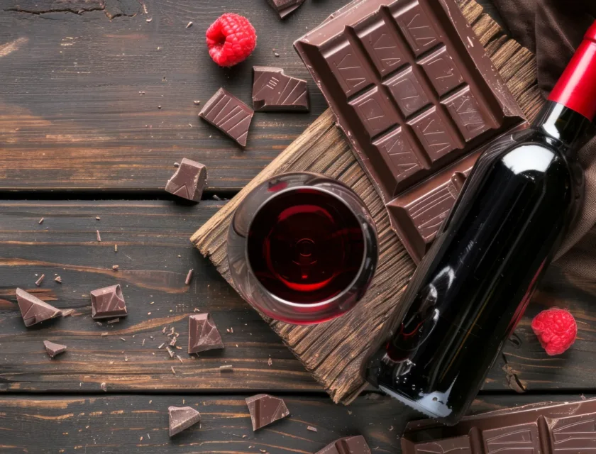 wine and chocolate pairing